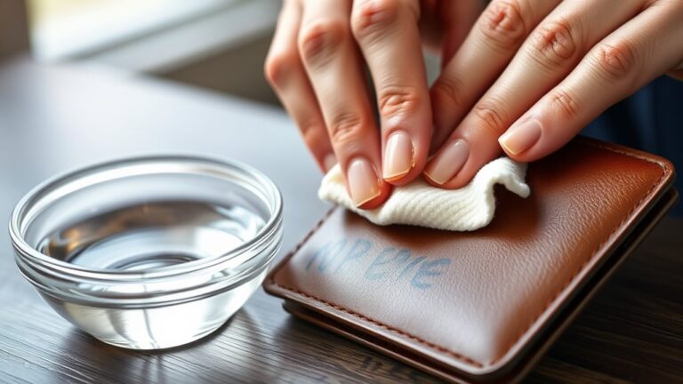 remove ink from leather