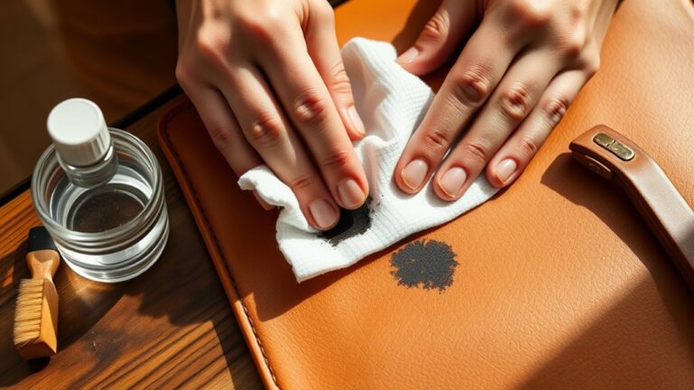 remove ink from leather