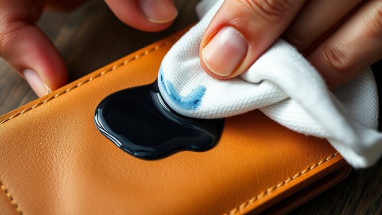 remove ink from leather