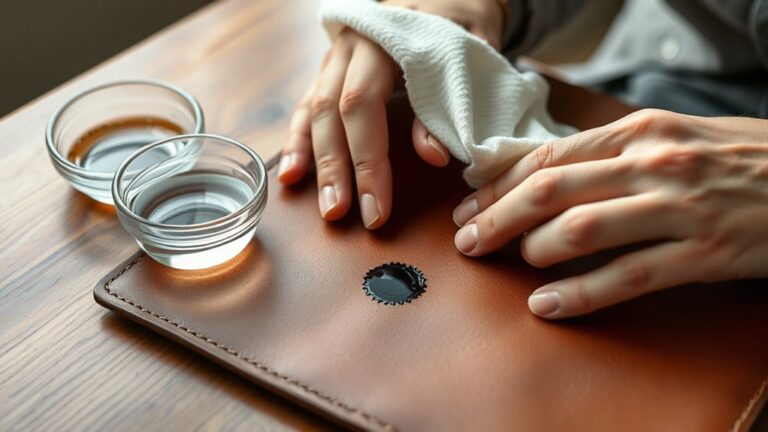 remove ink from leather