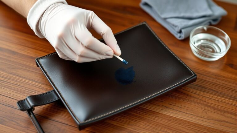 remove ink from leather