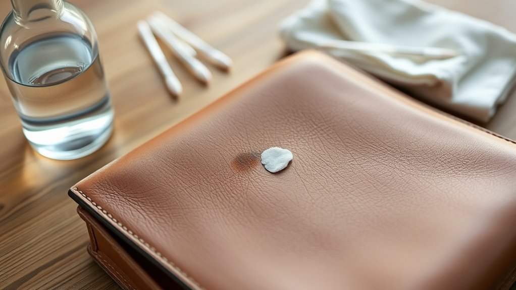 remove ink from leather