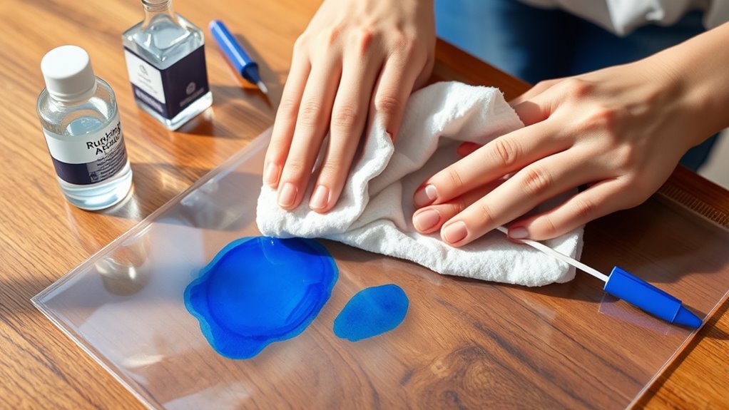 remove ink from plastic