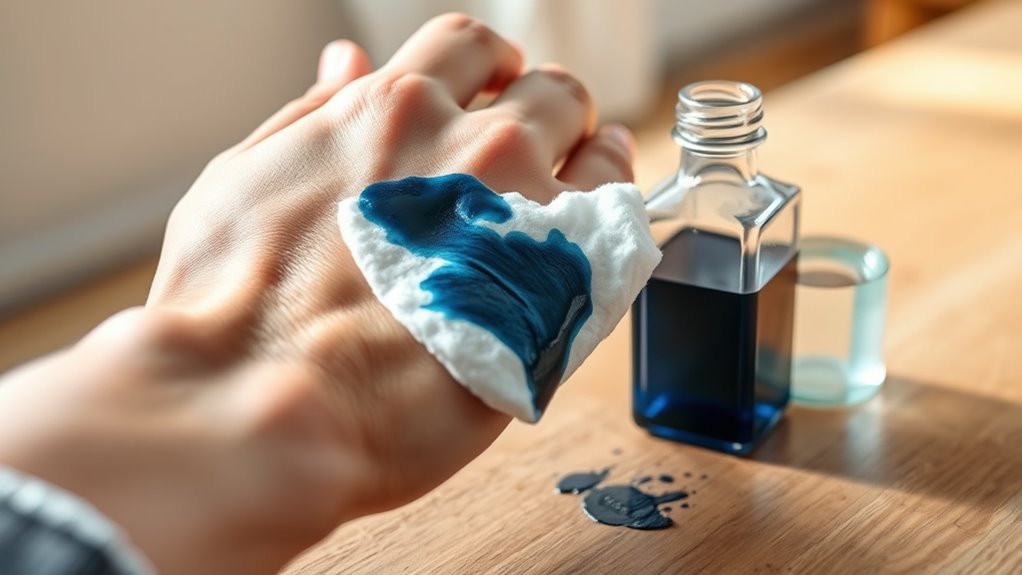 remove ink from skin