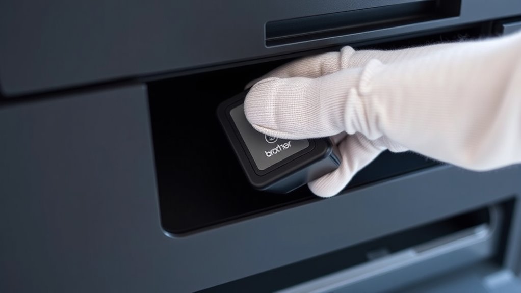 replace cartridge close cover