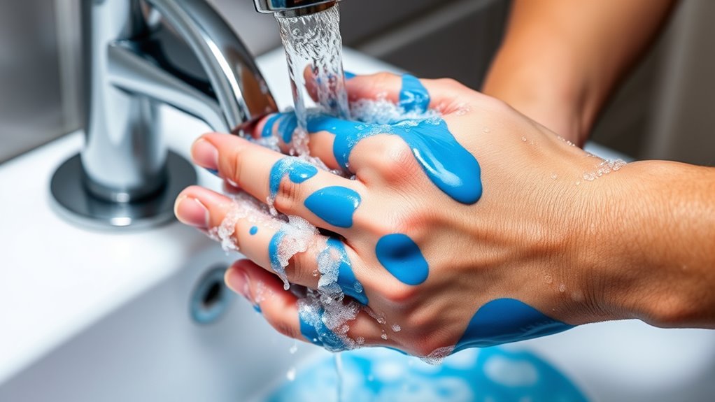 rinse wash pat dry