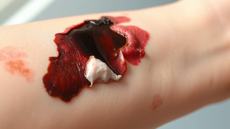 skin recovery after ink poisoning