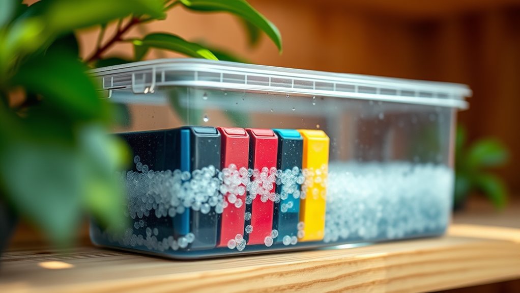 store cartridges in cool humid