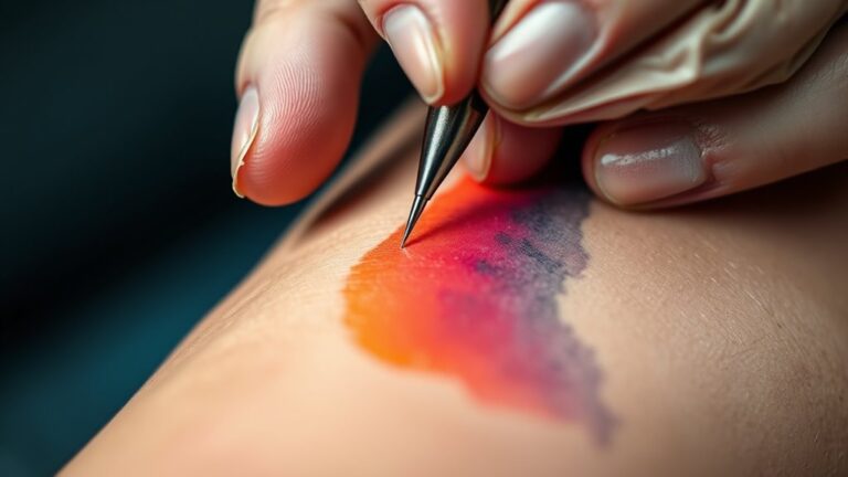 tattooing over black ink