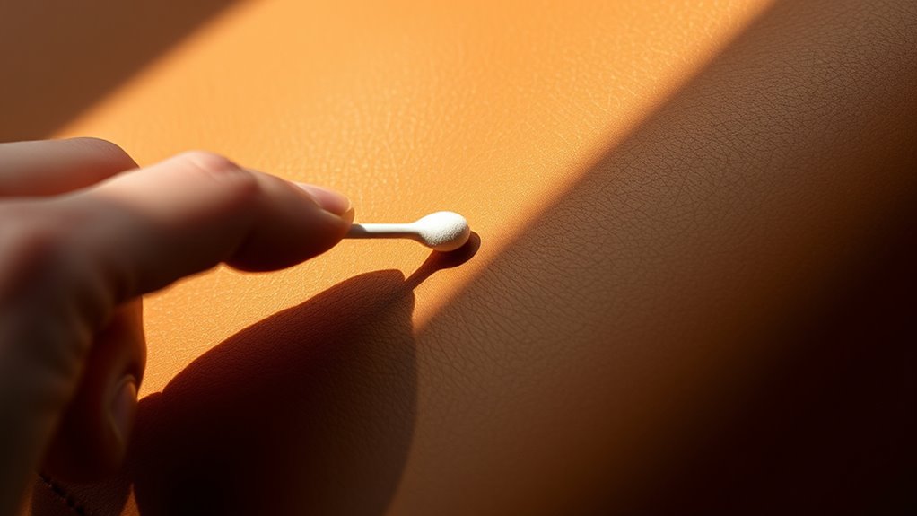 test cleaner on hidden spot