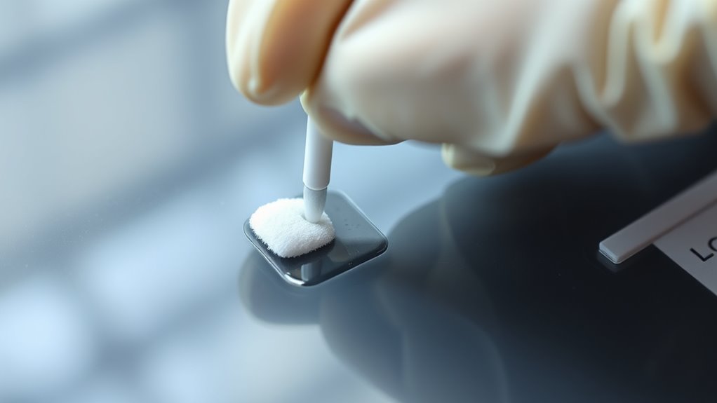 test cleaner on small area