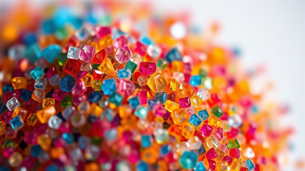 tiny stable color particles