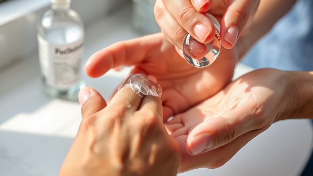 use alcohol carefully moisturize