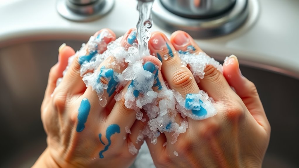 wash hands with soap