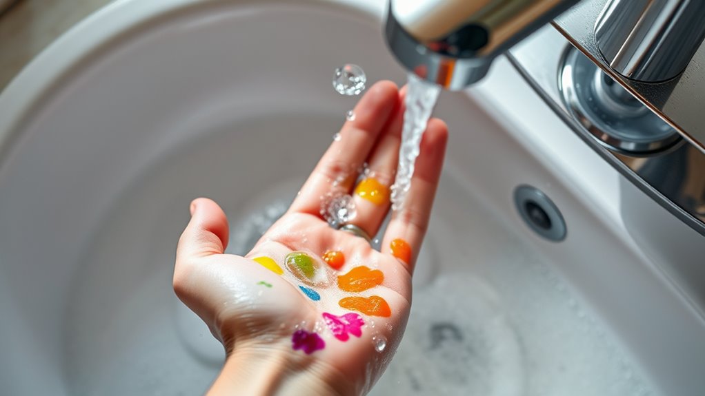 wash hands with soap